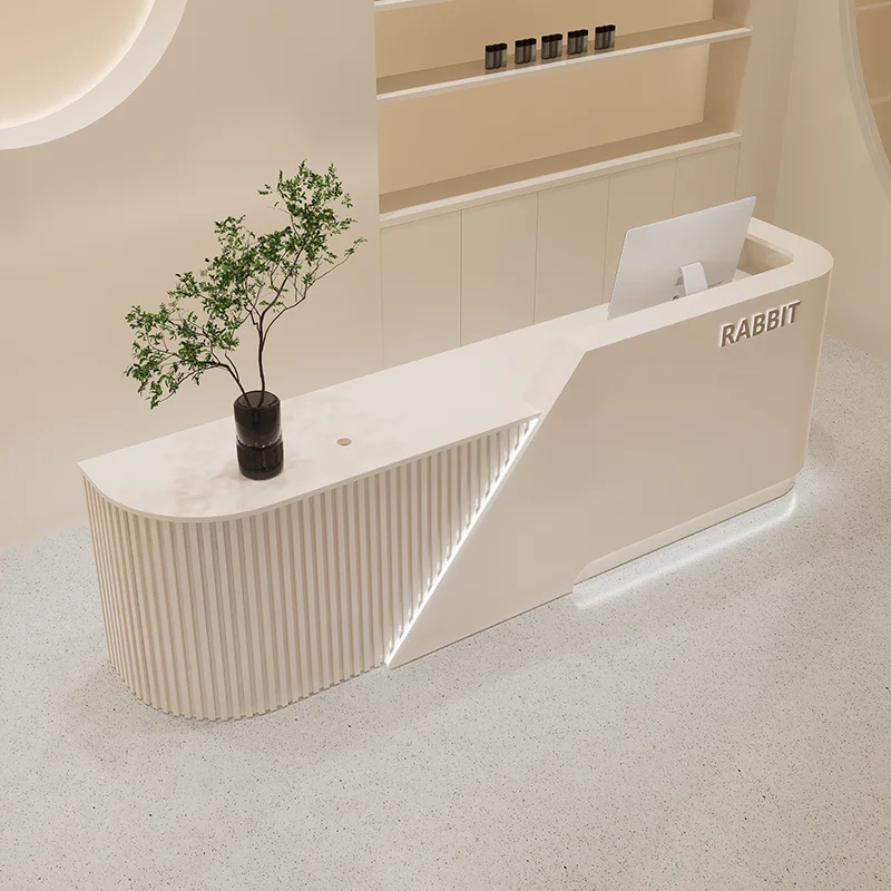 B Decor Front Desk Reception Counter Modern  Beauty Salon Reception Desks Clinic Luxury Mostrador De Tienda Furniture