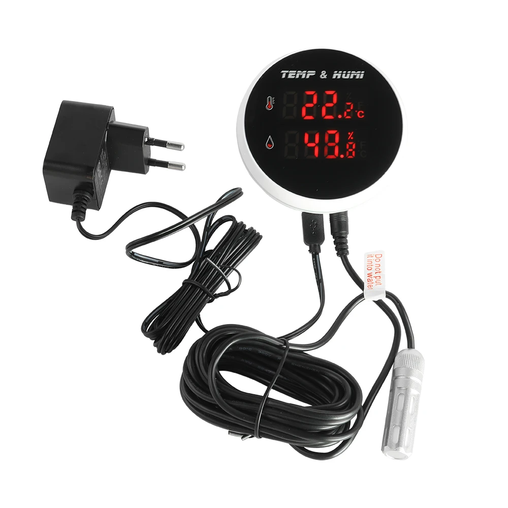 High Precision Tuya WIFI Zigbee Temperature and Humidity Sensor Detect Tempeature from -40℃ to 120℃ for Laboratory Warehouse