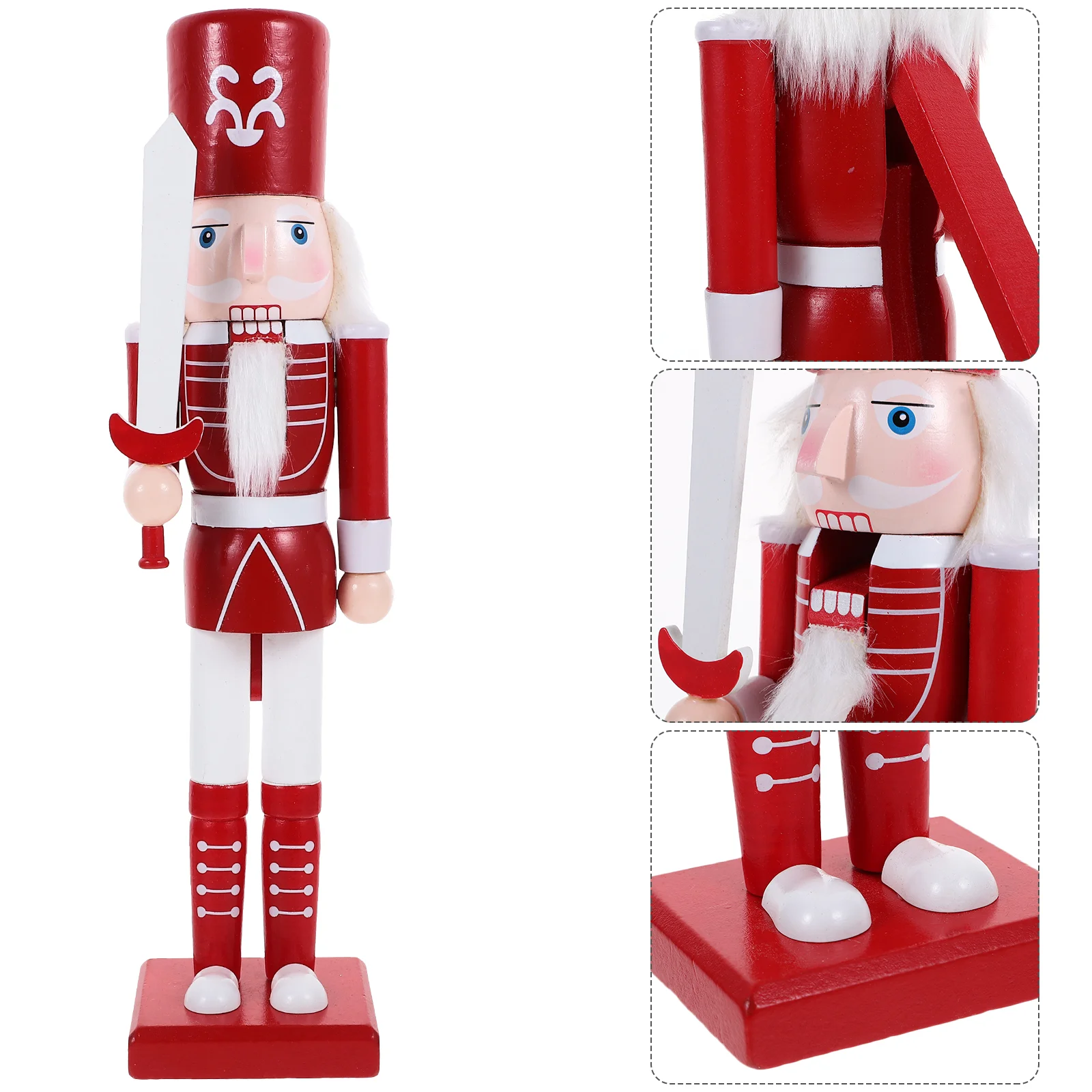 

Christmas Nutcracker Wood Nutcrackers Xmas Decorations Home Window Desktop Ornament Adornments