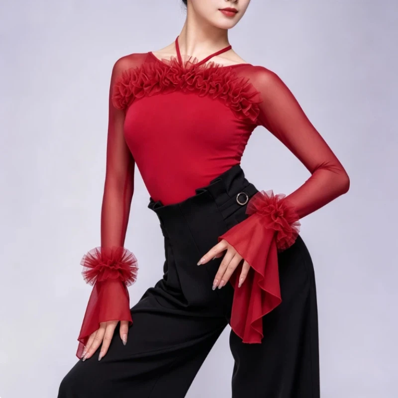 High End Brand Modern Dance Top, New Fashionable National Standard Dance Dress, Ballroom Dance Waltz Dance Dress view 4