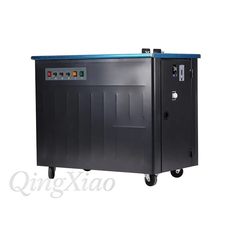 Automatic Carton Strapping Machine Semi-Automatic Bundling Machine Dual-Motor High-Table Semi-Automatic Strapping Machine