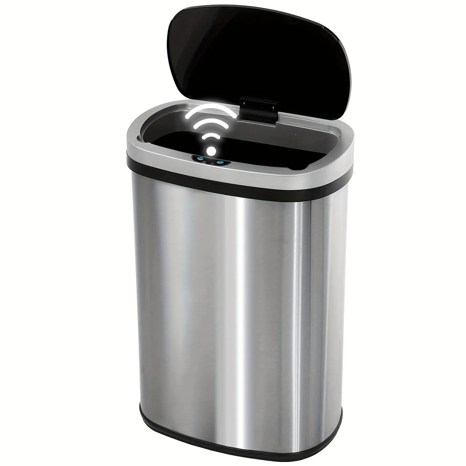 

13 Gallon Trash Can Kitchen, Automatic Garbage Can Touchless Motion Sensor, Stainless Steel Trash Can with lid Anti-Fingerprint