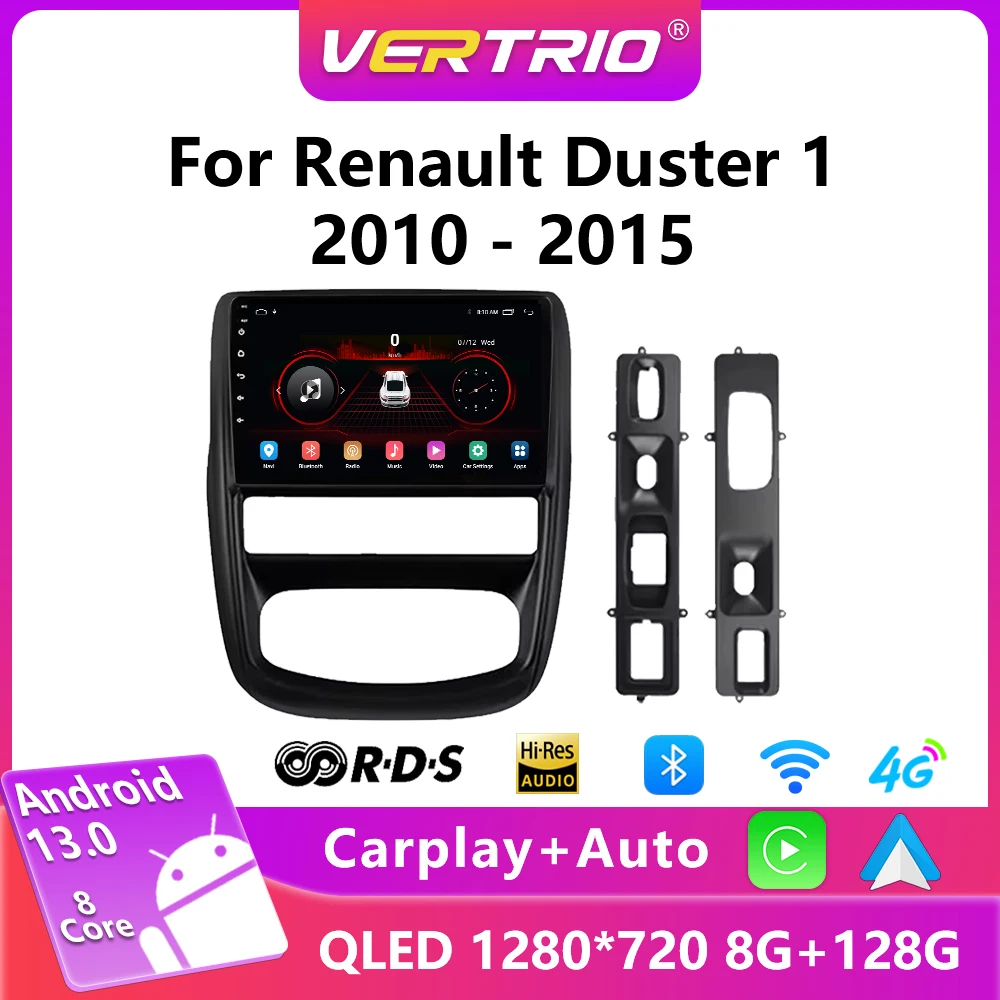 

Android 13 авто для Renault Duster 1 2010-2015 Автомобильный радиоприемник Мультимедийный GPS-навигатор Видеоплеер 2 din Стерео 4G Беспроводной Carplay