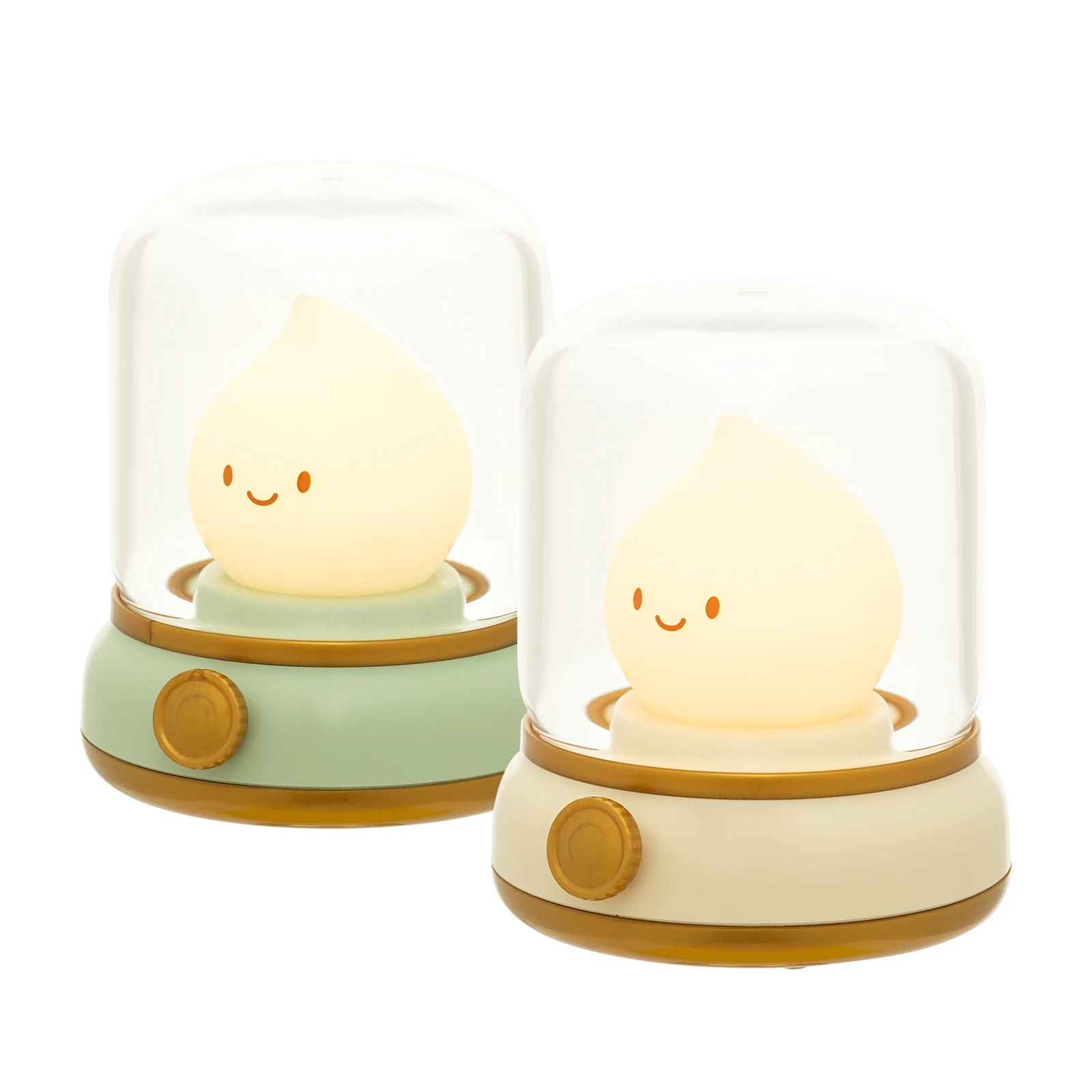 Candle Night Light Cute Flame Lamp Desktop LED Decorative Light USB Rechargeable Night Light Bedroom Creative Children's Gift