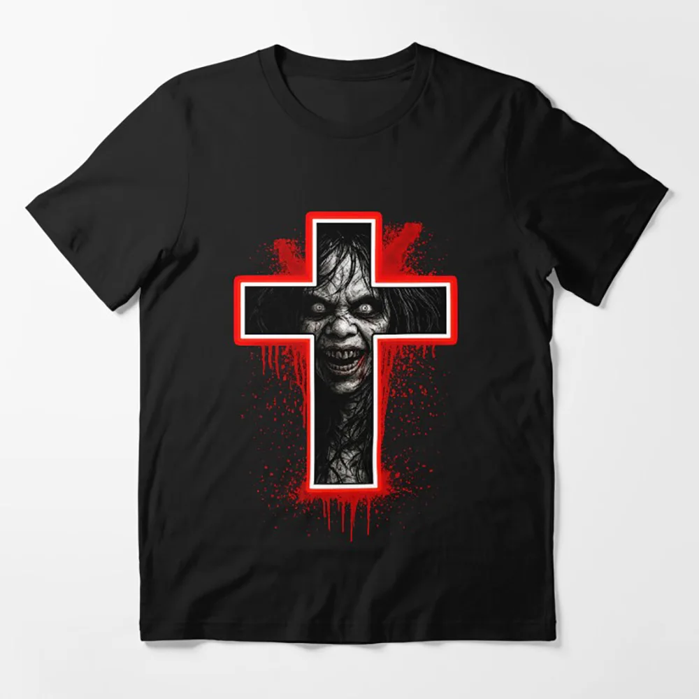 

Regan 1225 The Exorcist Sacry Halloween Gift t shirt for man Supernatural Horror Movie Graphic Clothes All size Tops