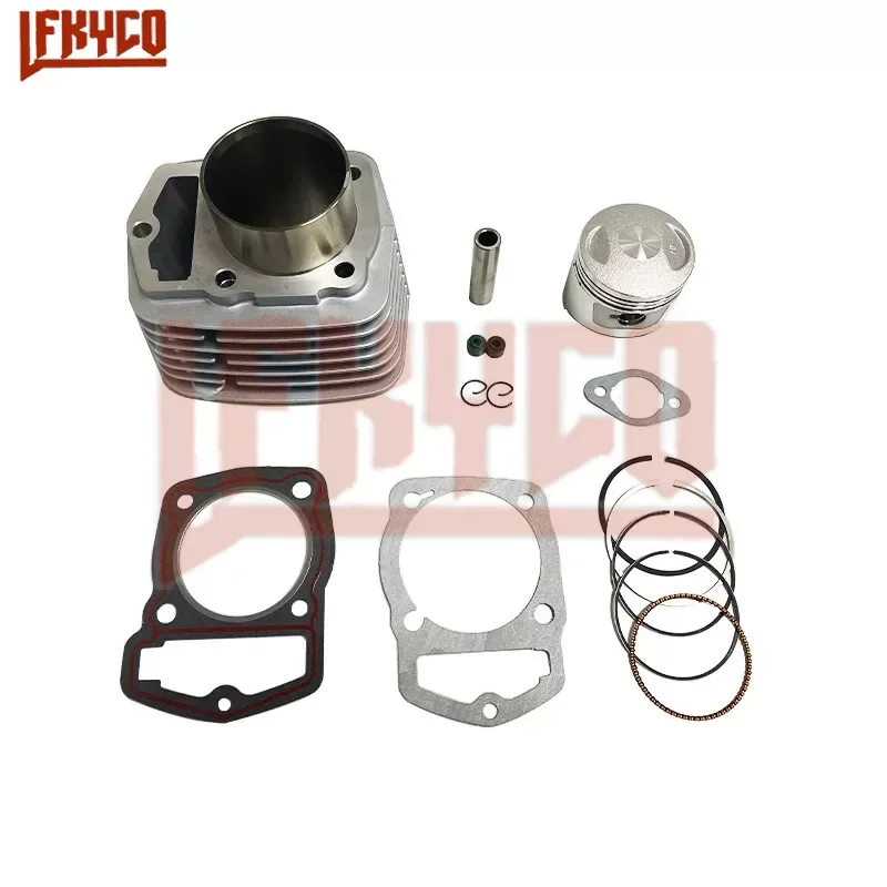 Akcesoria motocyklowe 63mm Cylinder silnika 185CC zestaw pierścieni uszczelek tłoka zestaw silnika do Honda XL185 Motoblock części do sprzętu ATV