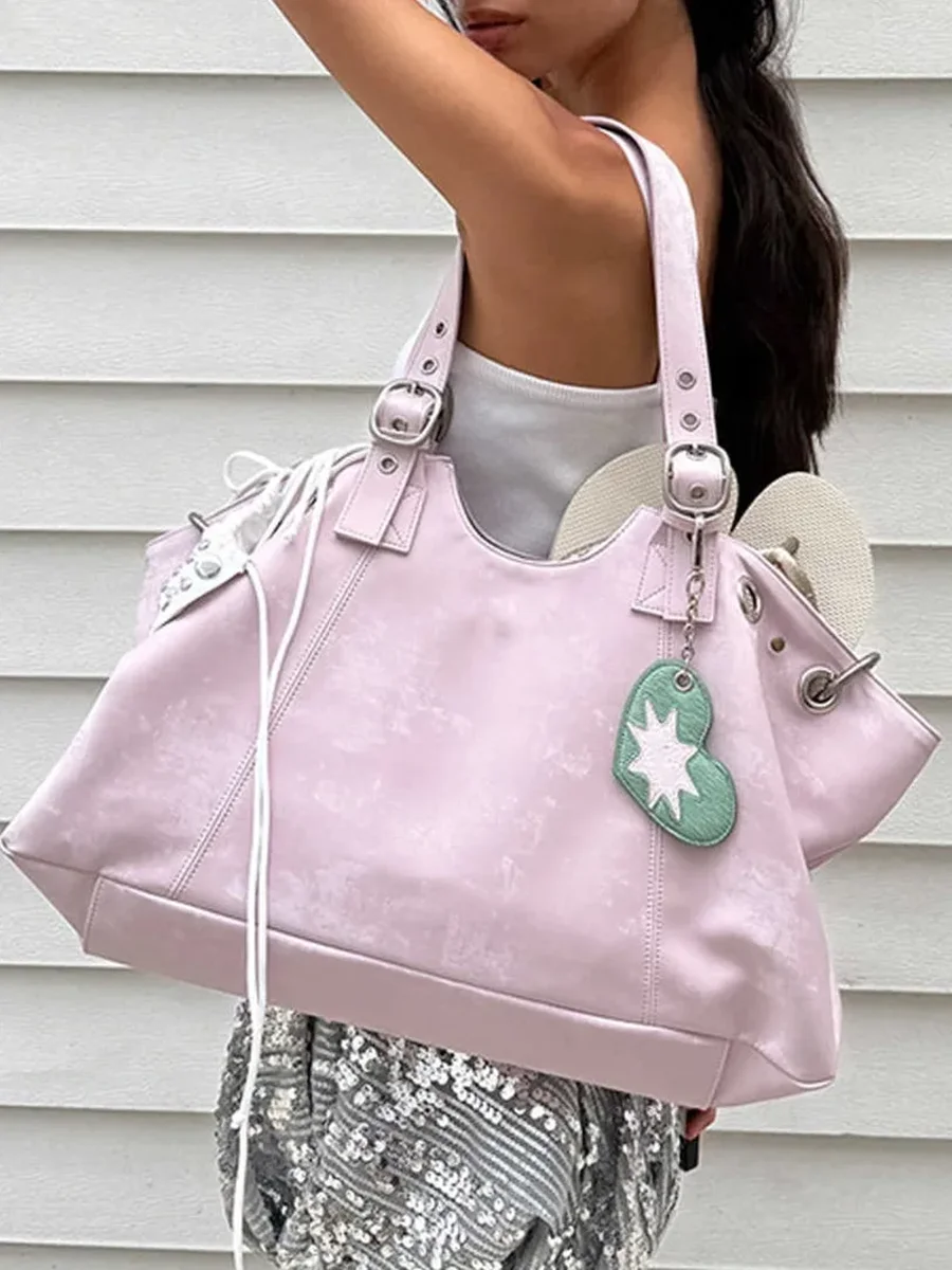 Women's High Capacity PU Leather Armpit Shoulder Bag Winter New Retro Tote Bag Luxury Brand Designer Handbags 2026 - view 6