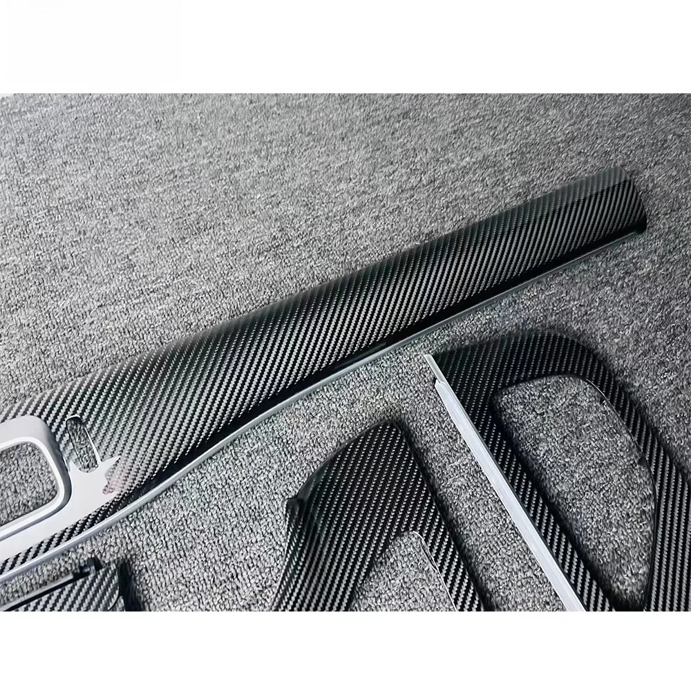 High Quality Interior Trims for GLS X167 2019- 2023y GLS Inside Car Decorations Carbon Fiber Interior Trim Strips Panel