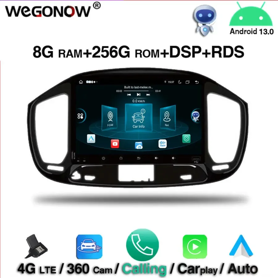 For Fiat Uno 2014-2017 Wireless Carplay 360 camera 9