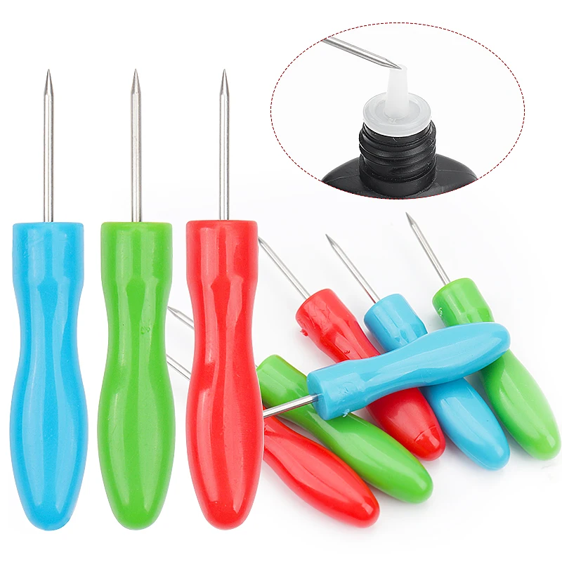 Mini Colorful Small Awl Handle Plastic Awl Pick Needle Thousand Piece Blunt Head Awl Handmade DIY Clay Tool Wholesale