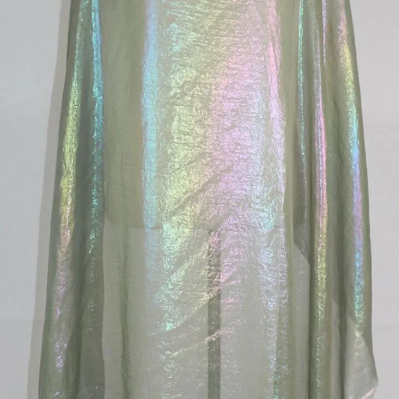 Bronzing Colorful Chiffon 30D Fabric Soft Breathable DIY Dress Fabric
