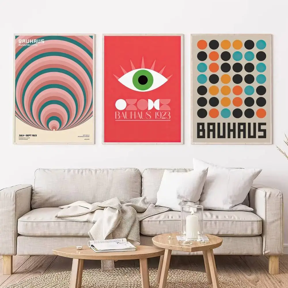 الفن الحديث باوهاوس بساطتها الملصقات الكلاسيكية خمر غرفة بار مقهى ديكور الشمال ديكور المنزل #4