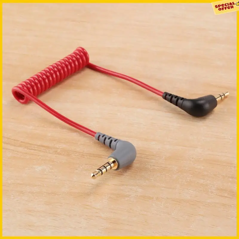 A25P Ersatz 3,5 mm TRS auf 3,5 mm TRRS-Adapterkabel für iPhone RODE Sc7 von VIDEOMIC GO Video Micro-Type-Mikrofone