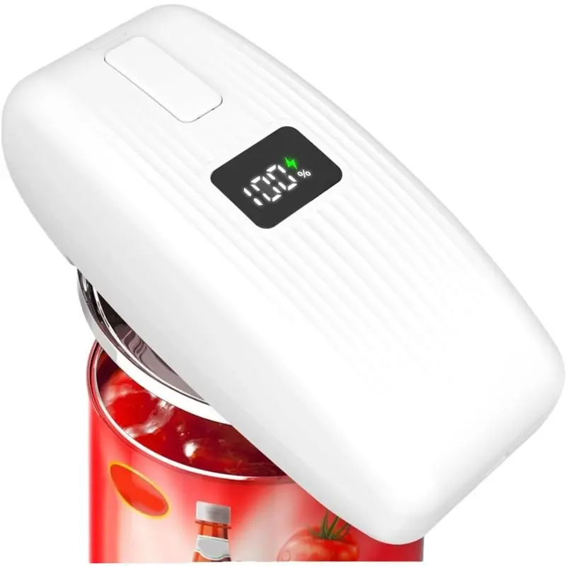 B97A-Can Opener Electric With LED Display, USB Rechargeable One-Touch Automatic Design For Seniors& Arthritis