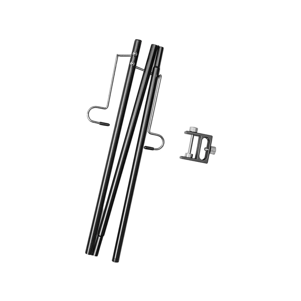 Portable Hook Pole Camping Lantern Pole For Campsite Organization Foldable Lamp Stand For Picnics Multi-functional Hook