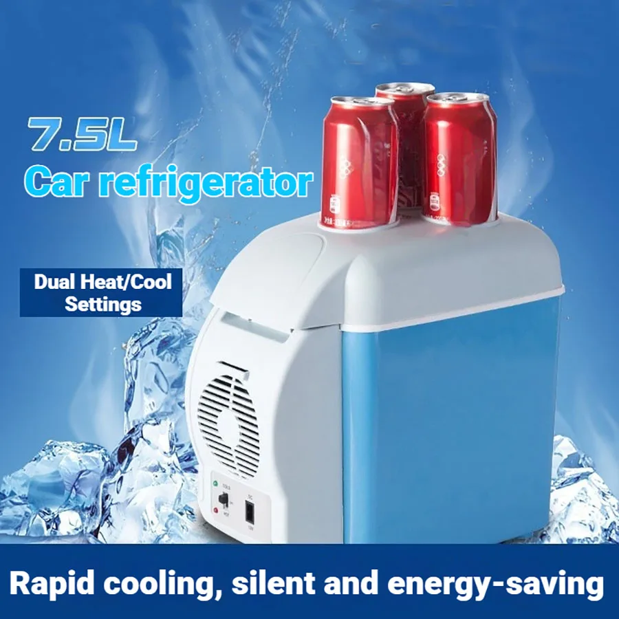 

Electric Refrigerator Camping RV Travel Refrigerator 7.5 L Refrigerator Car Cooling And Heating Box Car Electrical Appliances