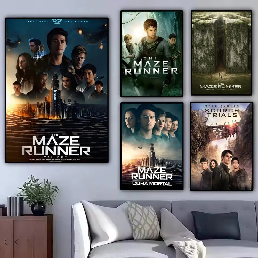 Movie The M-Maze Runner Painting Calligraphy Modern Canvas Poster Wall Art Aesthetic Bedroom Decor for Cafe Home Gift
