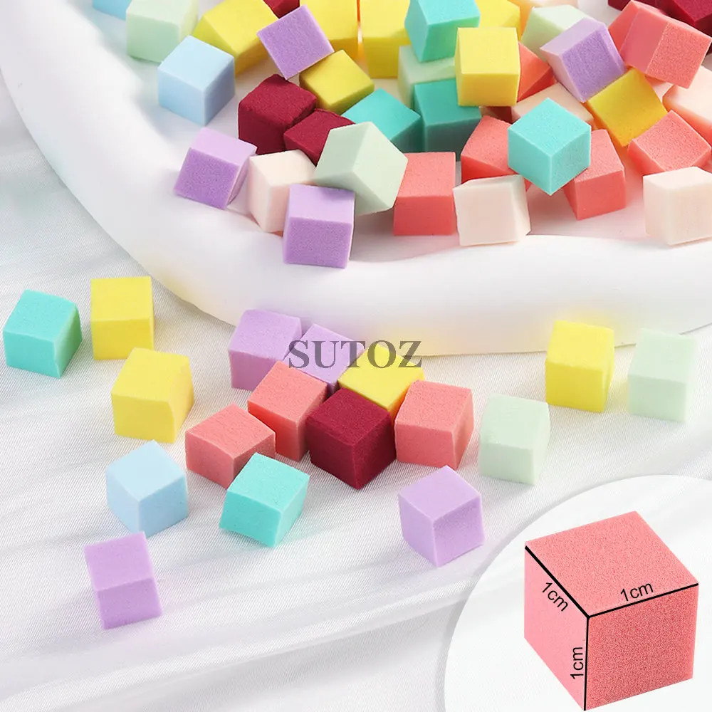 50Pcs Gradient Nail Square Sponge Ombre Nail Brush Mini Sponges Grab Pen Nail Painting Supplies Stamper Manicure Tools LEBYHJ-3