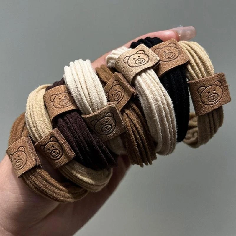 5ASD 5 PCS SMURCUNDIOS SIMPLES CAMBIO CAILLO CABLO Cabello Rope Scrunchies