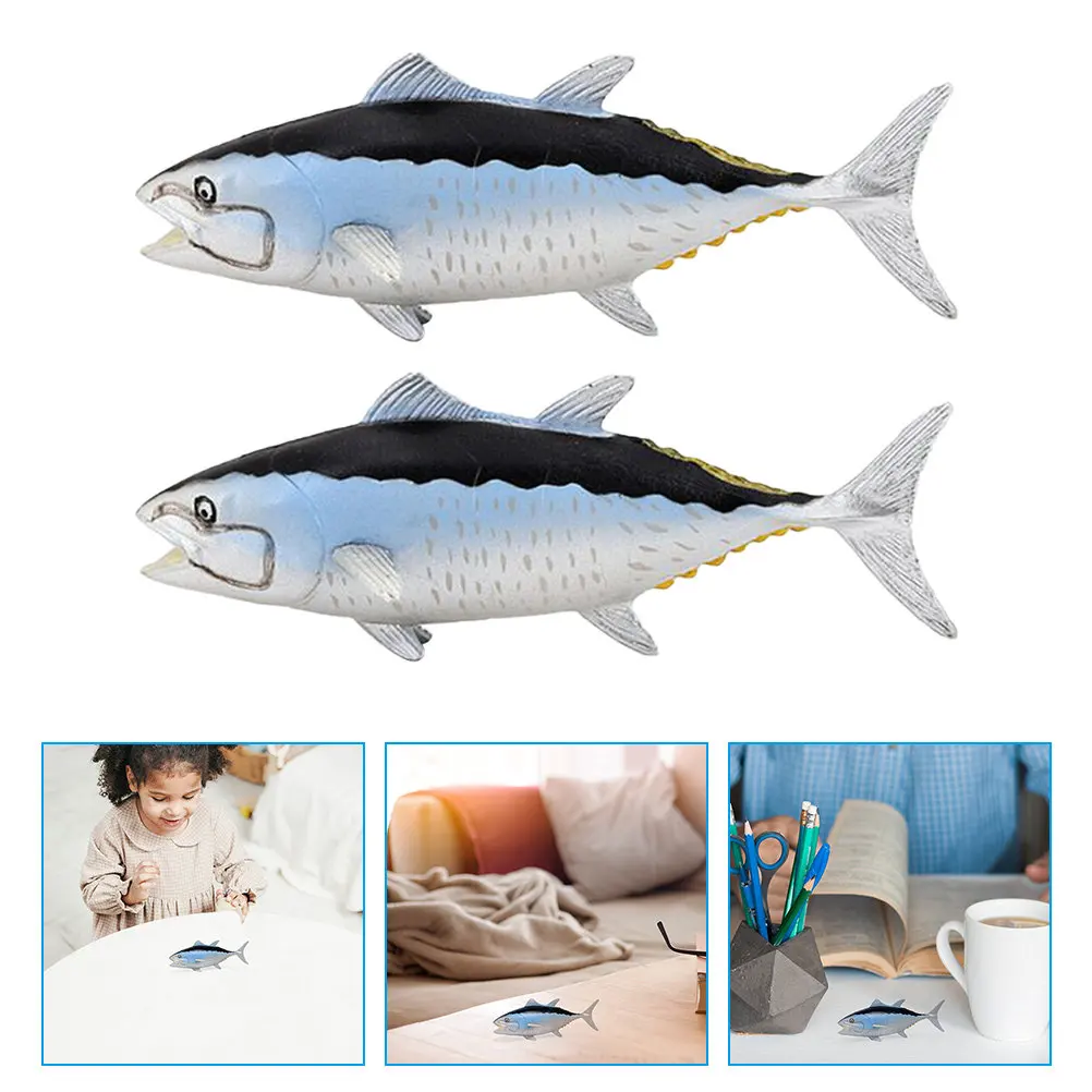 

Набор из 2-х статуэток морских рыб: Изысканная детализация, яркий декор для комнаты, развивающий творчество и воображение, подходит для детей, для настольного ландшафта