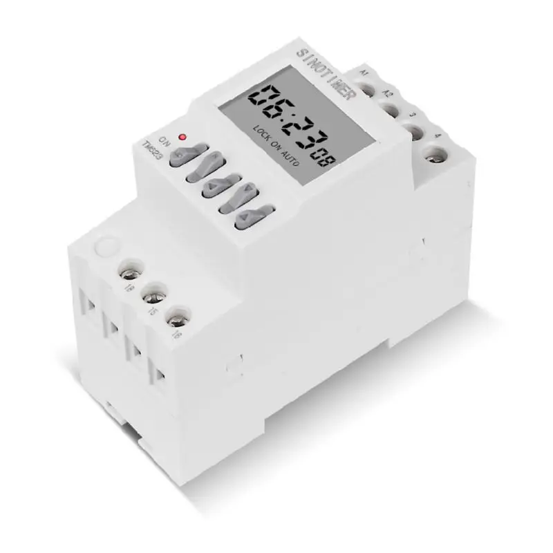 TM623 220V Programmable Astronomical for Time with Longitude Display DIN Timer Controller for Home