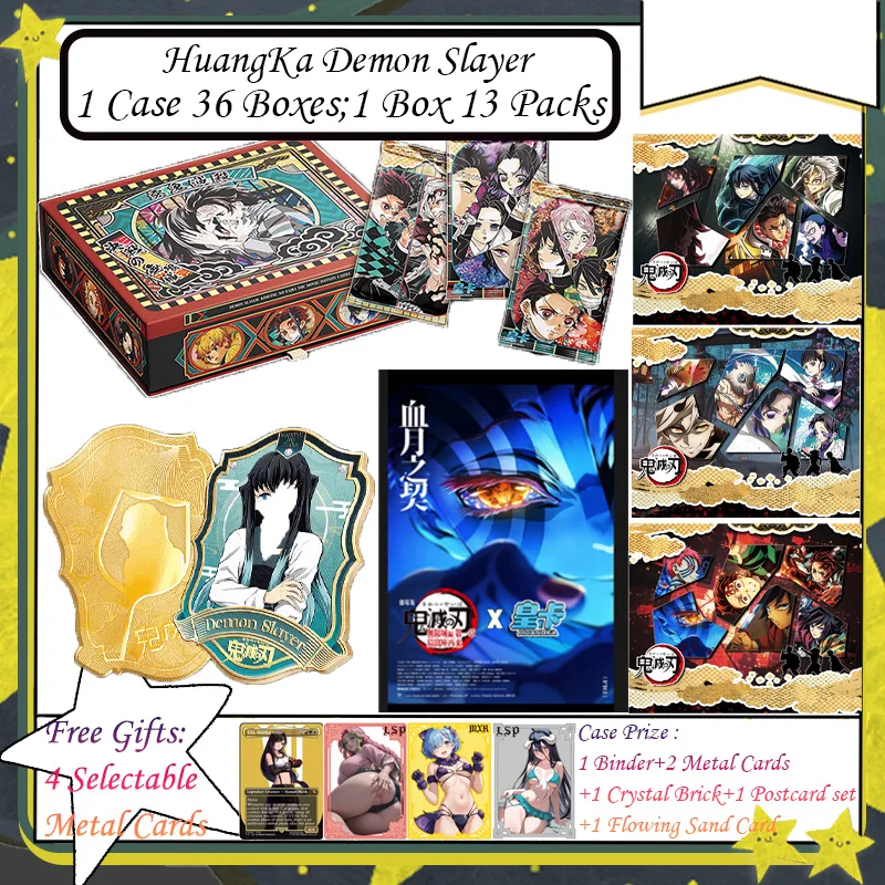 

HuangKa Demon Slayer Blood Moon Covenant Demon Slayer Collection Cards Tanjirou Kamado Nezuko Collection Cards Anime Gifts Hobby