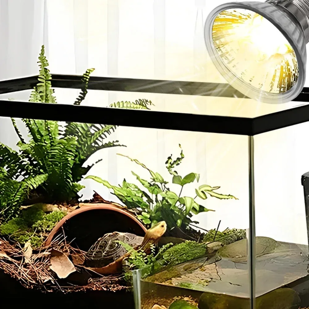 3/1Pc Tortoise Lizard Basking Lamp 25W 50W 75W Pet Heating E27 Bulb Chameleon Snake Turtle Reptile Promoting Growth UVB Sunlight