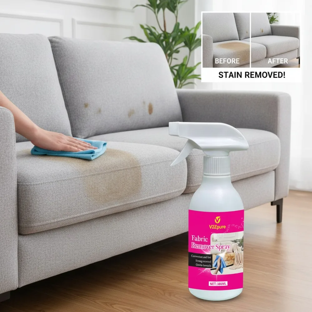 Fabric Sofa Cleaner Deep Cleaning Stubborn Stains Eliminate Odors, Home Car Seats Remove Dirt and Residue Protects Sofa Color