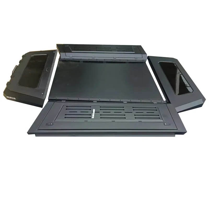 

Heavy-Duty Aluminum Alloy Tonneau Cover, Foldable &-Resistant