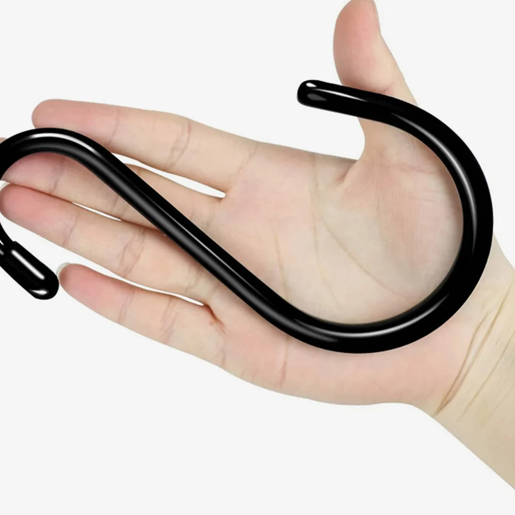 

8Pcs Multipurpose Metal S Hooks Hanging Organizer for Bathroom Kitchen Clothes Towels Hats Scarves Metal S Hooks