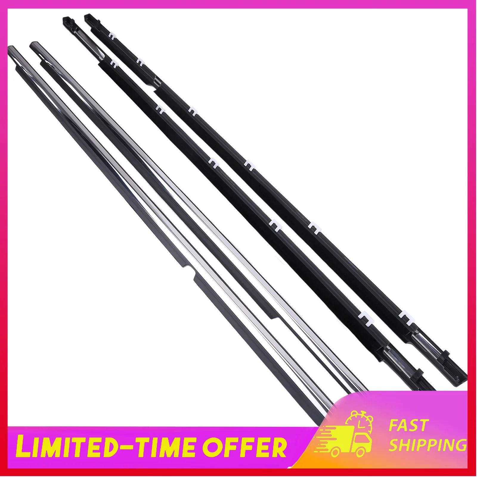 

4Pcs For Toyota Camry Chrome Sealing Trim 2002-2006 75710-33080, 75720-33080, 75730-33080, 75740-33080 Automobiles Parts