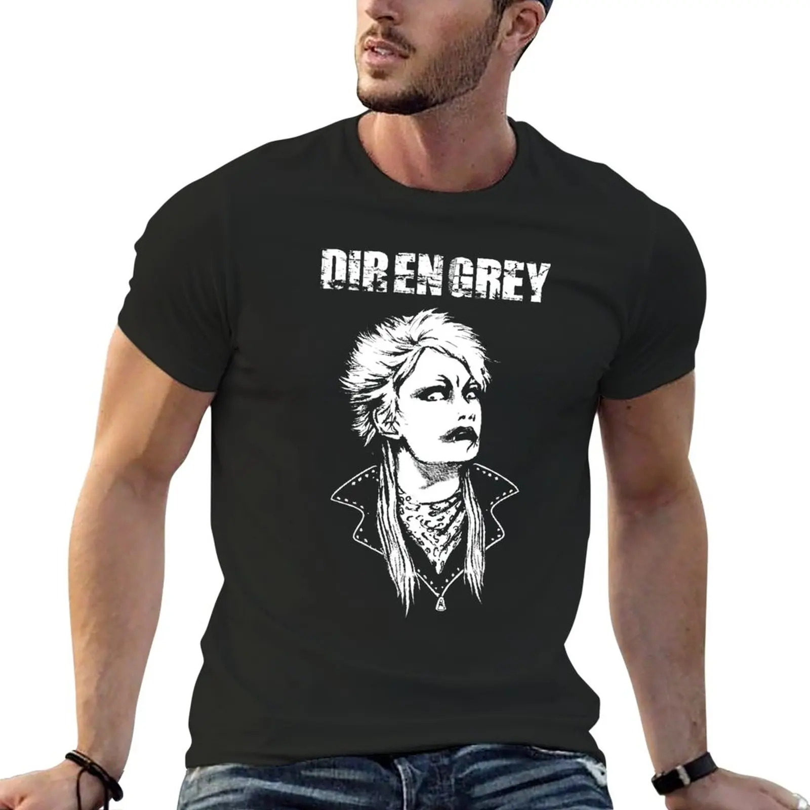 

New Dir En Grey - Kyo T-Shirt anime clothes summer clothes fruit of the loom mens t shirts