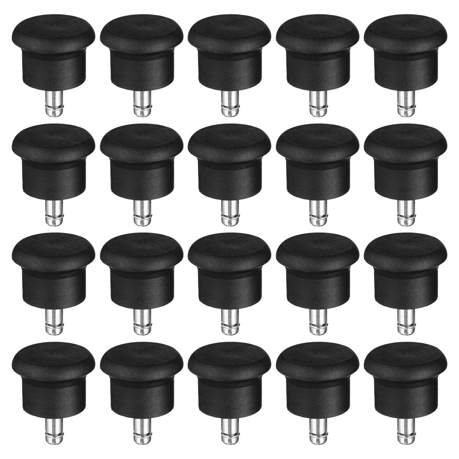 20Pcs Office Chair Fixed Casters Stable Stationary Bell Glides Conversion Replacement Wheels for Hardwood Floors Conference