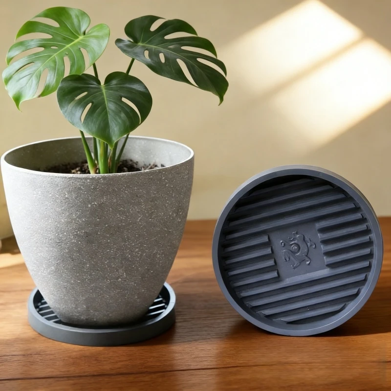 1pc Thickened Round Flower Pot Water Tray 14cm Durable Breathable Tray For Potted Plants Gardening Accessories