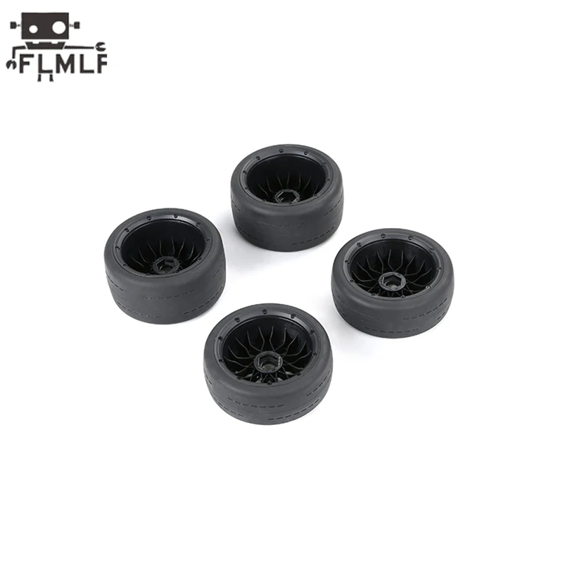 Rc Car Super Grip Front 170X60mm Rear 170X80mm Wheel Bald Tire 4PCS/Set Fit 1/5 HPI ROFUN BAHA ROVAN KM BAJA 5B SS Parts