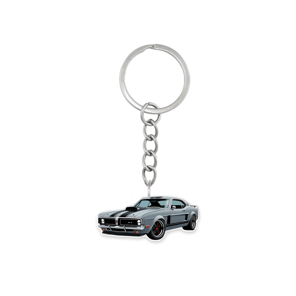 No import chargesGift for Her/Him Set of 12 Racing Car-Themed Acrylic Keychains, Perfect for Women to Complement Their Wallets