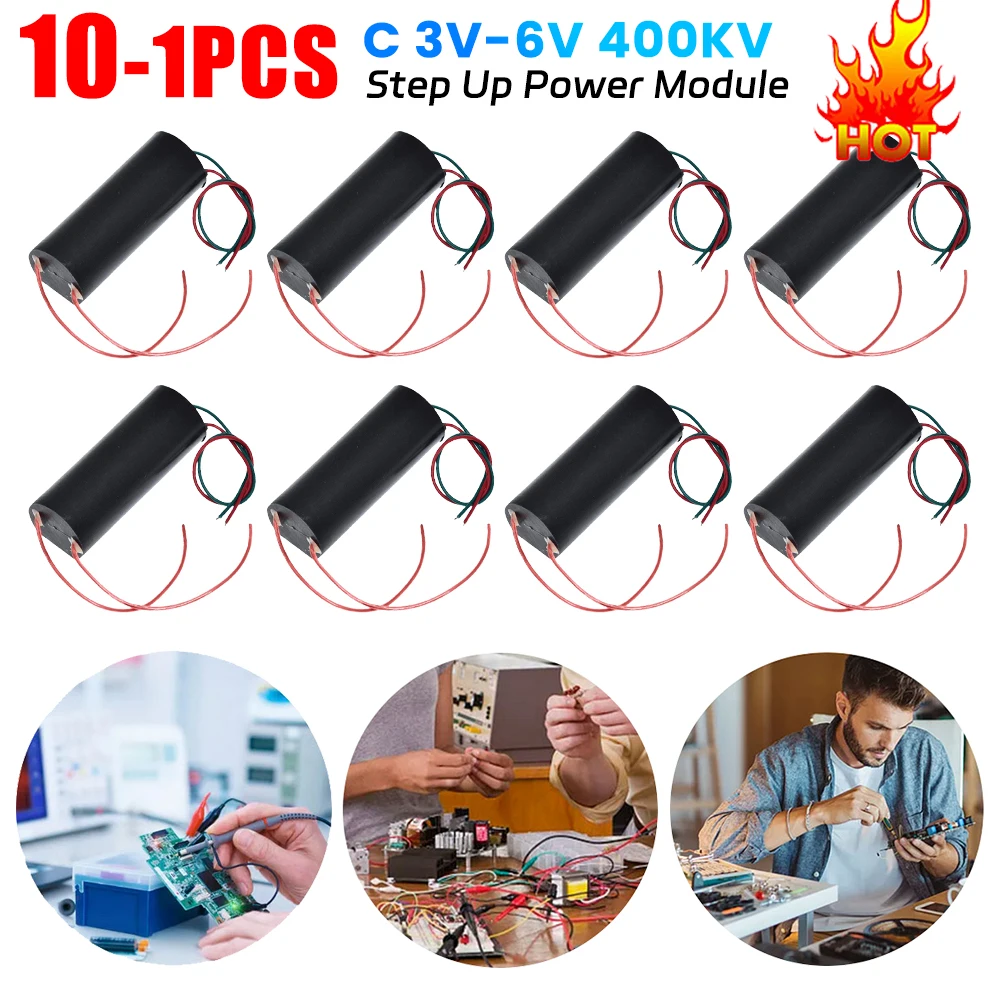 1-10PCS DC 3V-6V Boost Step Up Power Module 2A-5A 400KV High Voltage Generator Voltage Converter Step-up Voltage Regulator