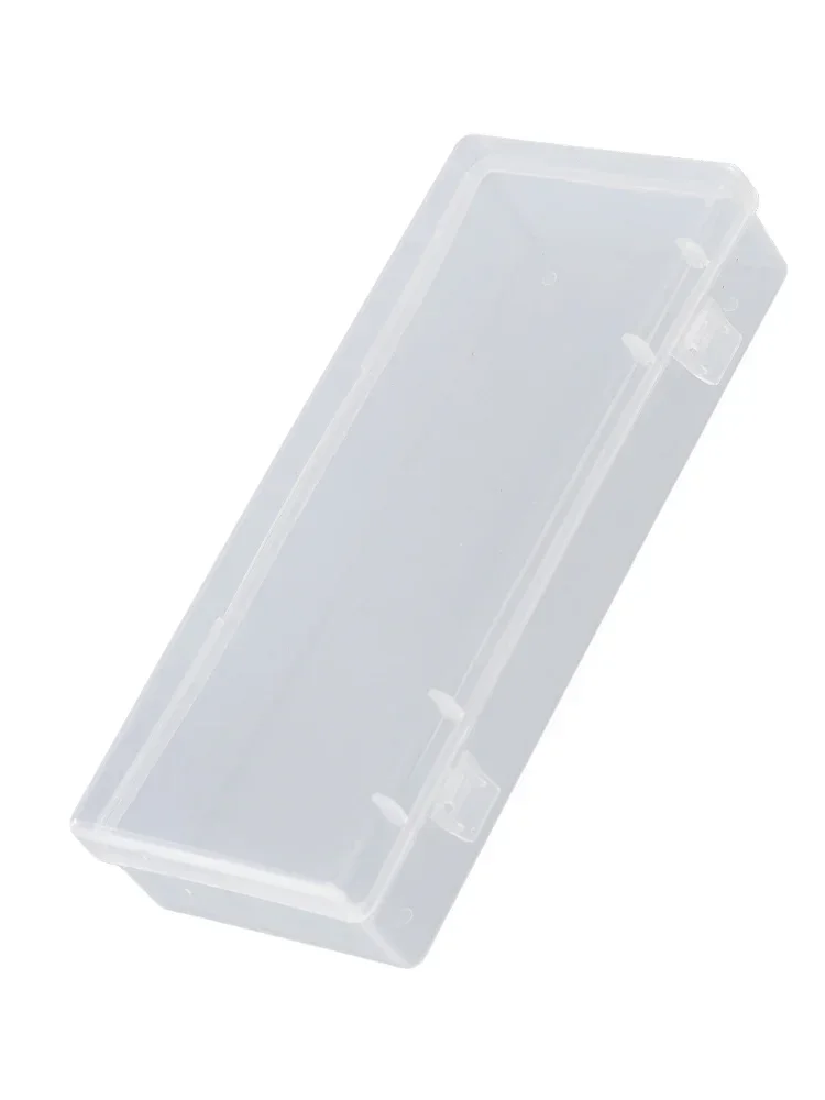 Plastic Case Storage Box Cosmetics Cover Craft Earring Holder Container Making Organizer Transparent 15.5*6.3*3cm