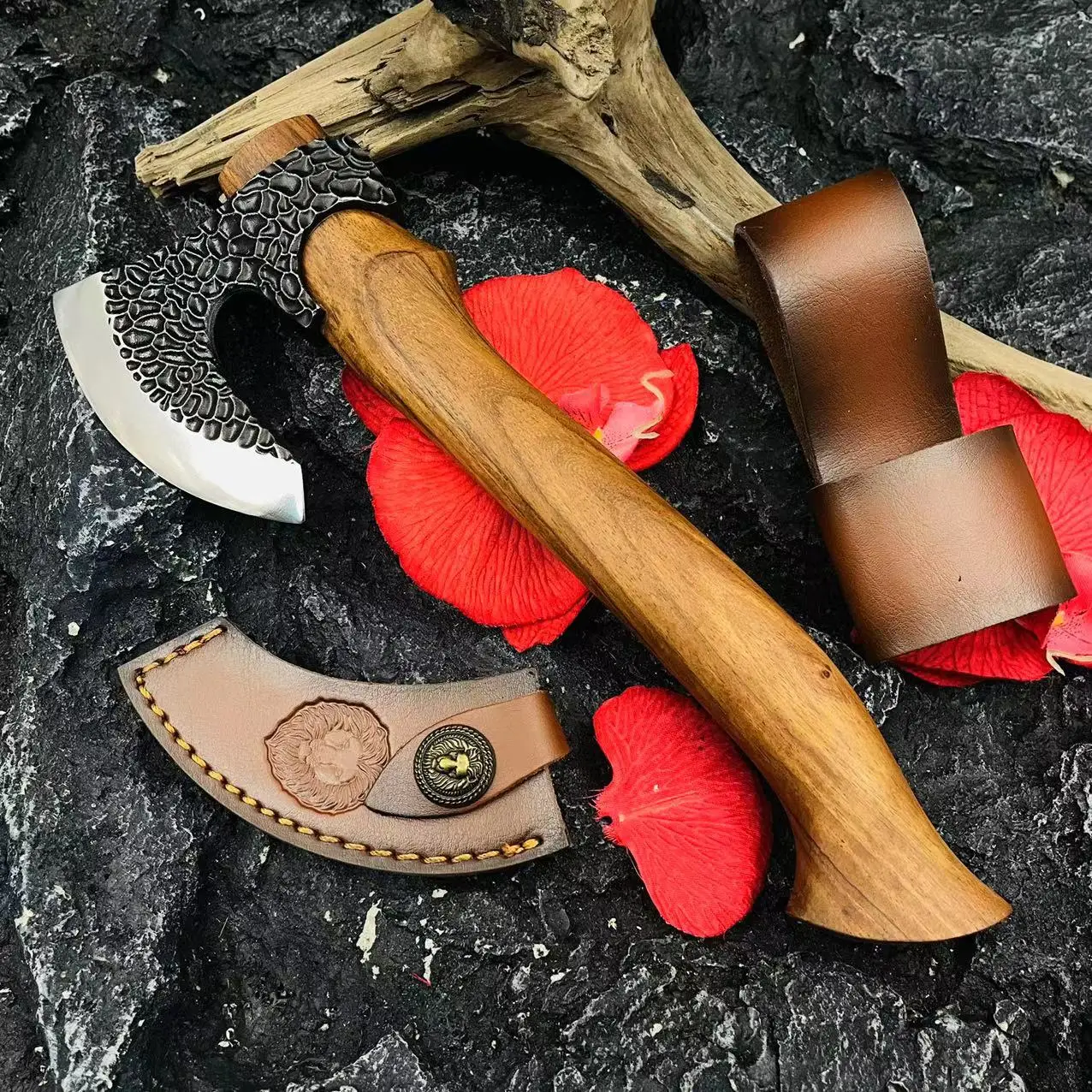 Benlei Axe Outdoor Portable Multi functional DC53 High Hardness Sharp and Sharpless Cutting Edge Field Knife Axe