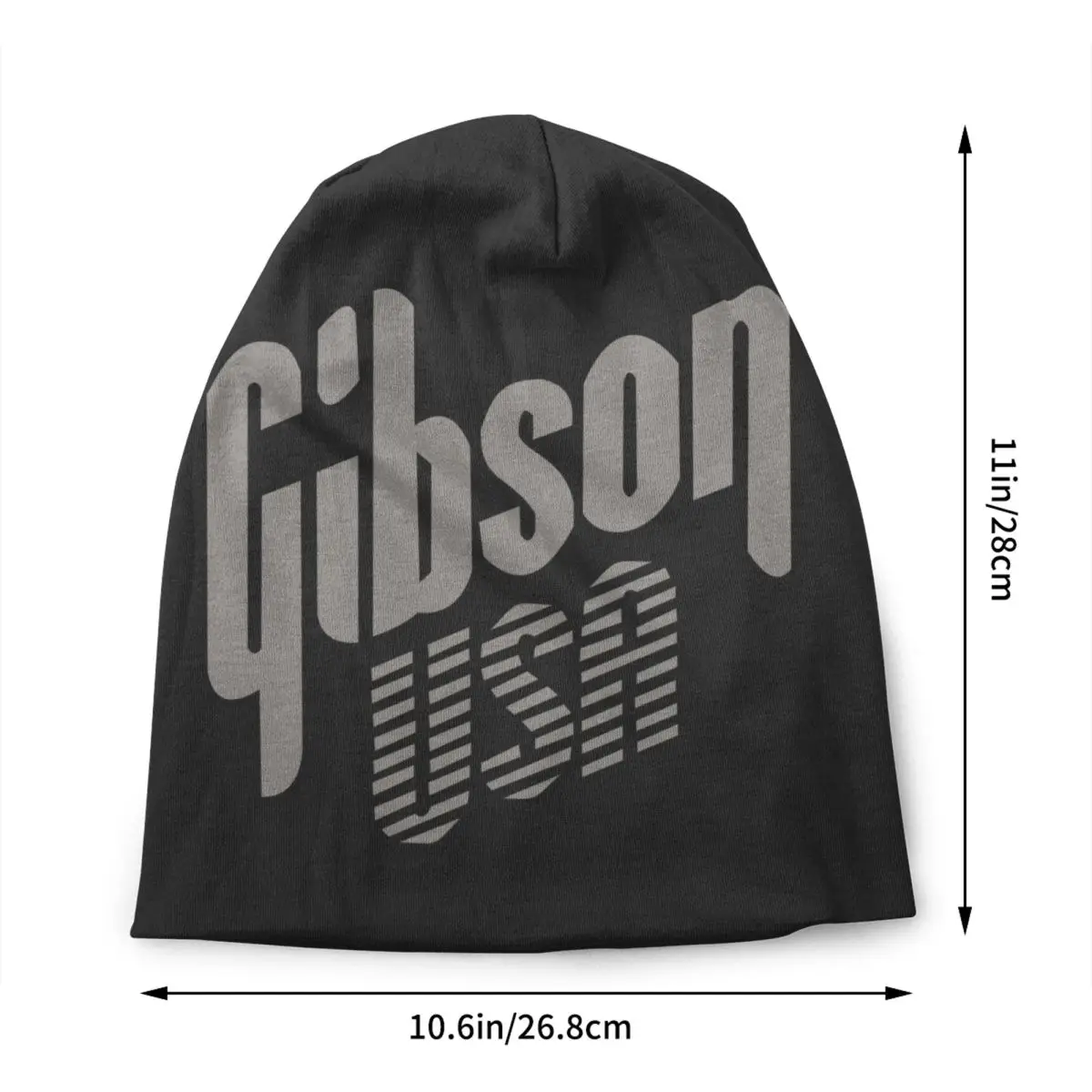 Custom Gibson Logo Skullies Beanies Caps Hip Hop Winter Warm Women Men Knitting Hat Unisex Adult 1894 Bonnet Hats