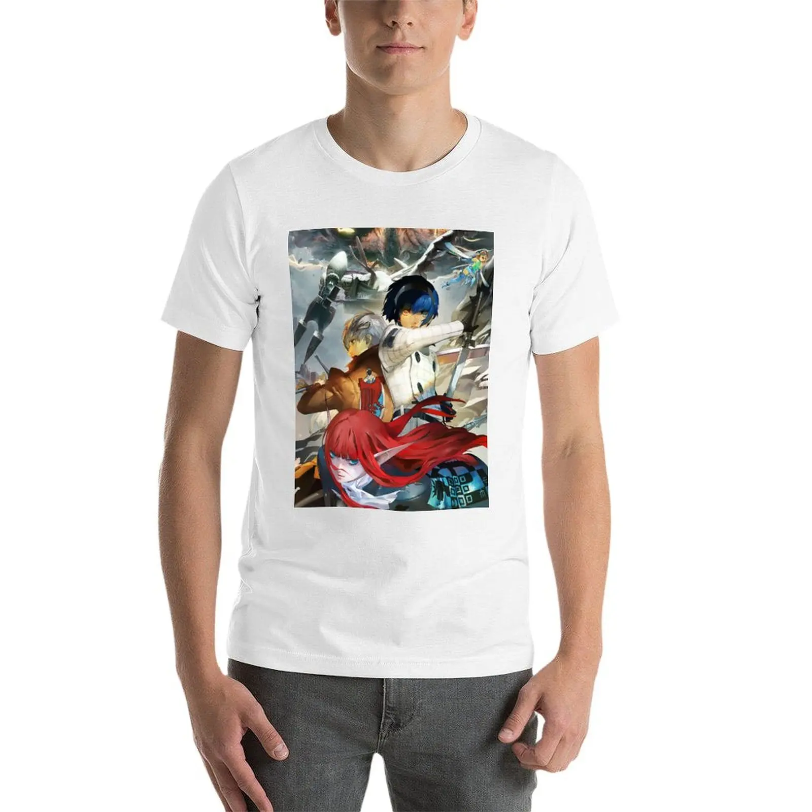 تي شيرت Metaphor Refantazio تي شيرت رجالي قطن تي شيرت صيفي تي شيرت #4