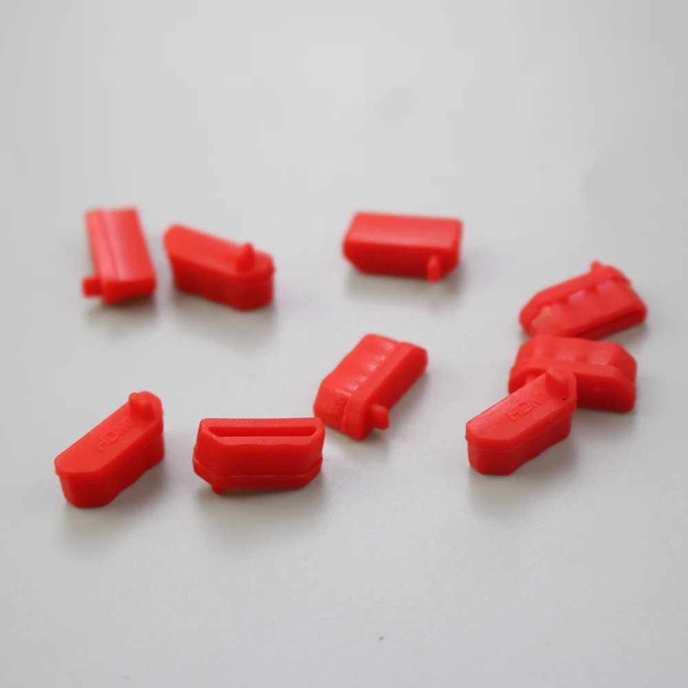 JCD 1000PCS  Notebook HDMI Female Silicone Dust Plug HD Interface Protection Rubber Cover Computer Monitor TV General