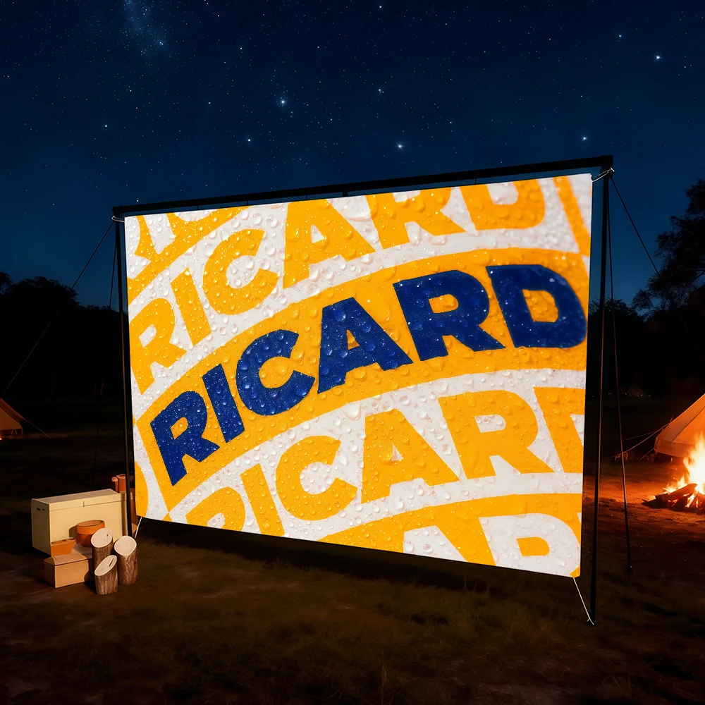 Fashion R-Ricard-ES flag For Room Dorm Camping Picnic Art Style Garage Bar wall Decoration Banner view 2