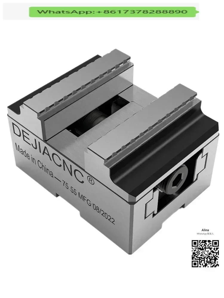 Tornillo de banco autocentrante, multipestaciones de placa de puente, electrodo macho de cobre, abrazadera EROWA3R, cola de milano CNC de 45 grados