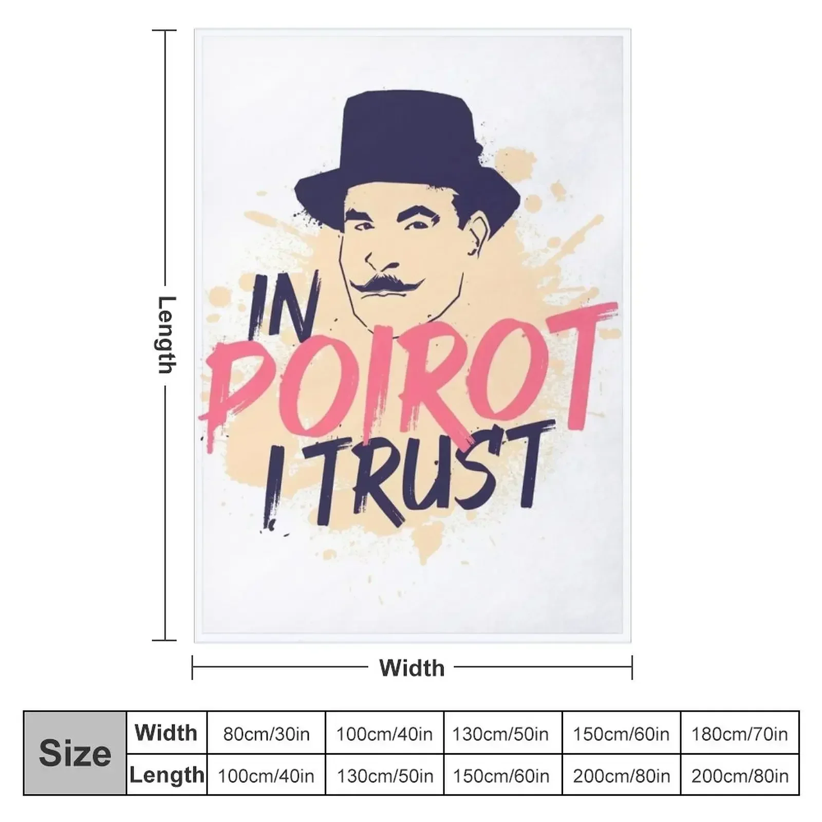 Hercule Poirot Throw Blanket Furry Extra Large Throw Blankets