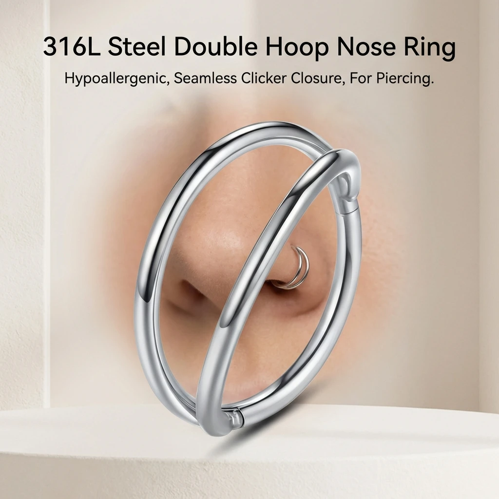 316L Edelstahl Doppelschicht-N – Body Jewelry For Sensitive Skin Bewertung und Preis