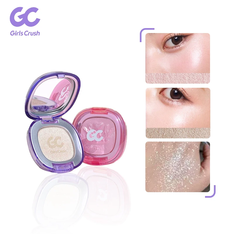

Girlscrush Dewy Glow Highlighter Blush Pearlescent Brightening Sparkling Cream Luminous Fine Shimmer Mashed Face Makeup