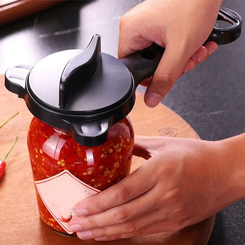

Anti slip Can Opener Bottle Smooth Edge Labor-saving Jar Lid Gripper Ergonomic Easy Grip Bottle Cap Remover
