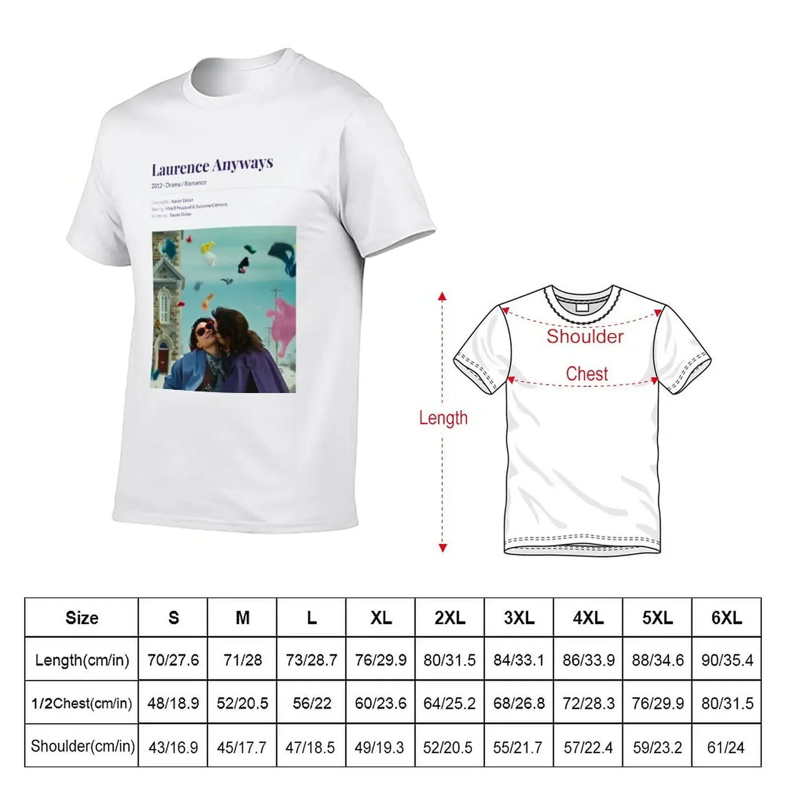 Laurence Anyways (2012) Xavier Dolan Movie T-Shirt hippie clothes heavyweights Short sleeve tee black t shirts for men