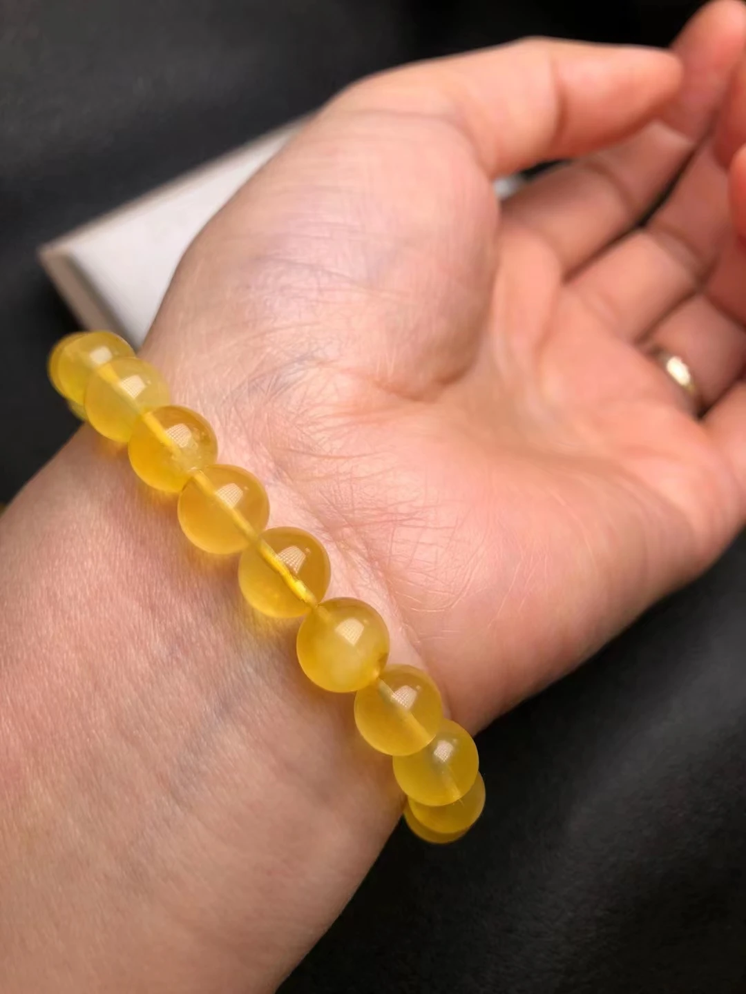 Class A Natural Beeswax Bracelet Real Topaz boutique jewelry Lucky DIY handmade Fine jewelry accessories Bracelet